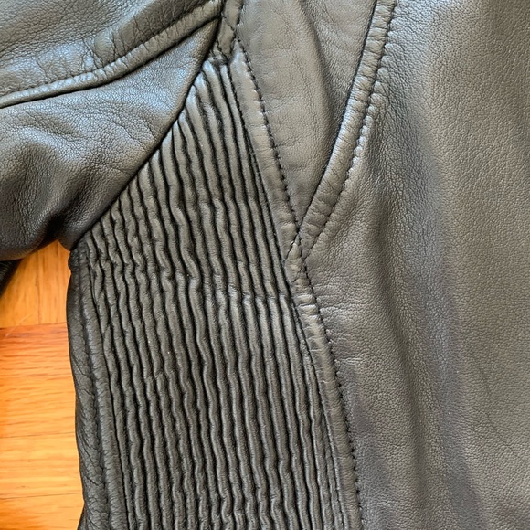 Leather biker jacket - Picture 8 of 10